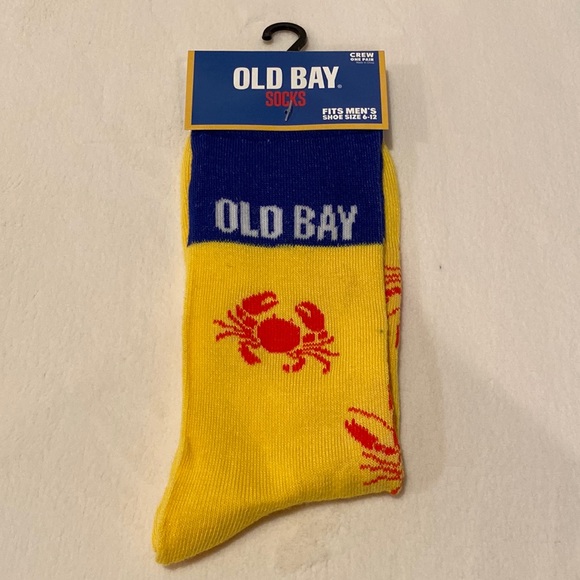 Men’s socks “Old Bay”  sizes 6-12 one pair crew socks - Picture 1 of 4